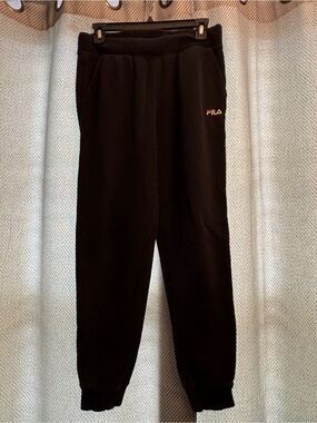 FILA Black Joggers w/ pockets & drawstring